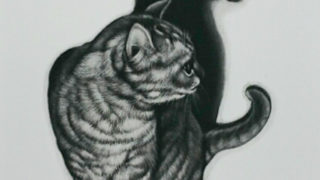 生田宏司オンライン展覧会を開催中！第5回猫、猫とふくろうをテーマと
